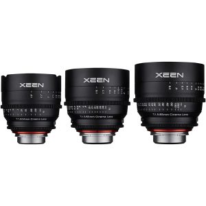 XEEN Cinema Lens Set — 35mm 50mm 85mm 1 XEEN Cinema Prime Lens Set — 35mm / 50mm / 85mm