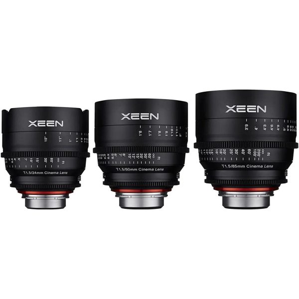 XEEN Cinema Lens Set — 35mm 50mm 85mm 1 XEEN Cinema Prime Lens Set — 35mm / 50mm / 85mm